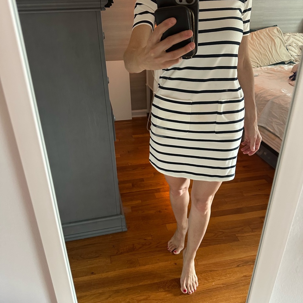 Banana Republic Factory Black and White Sheath Dress
